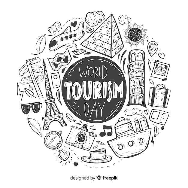 Free vector world tourism day background