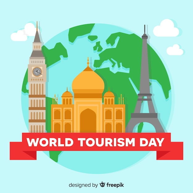 Free vector world tourism day background