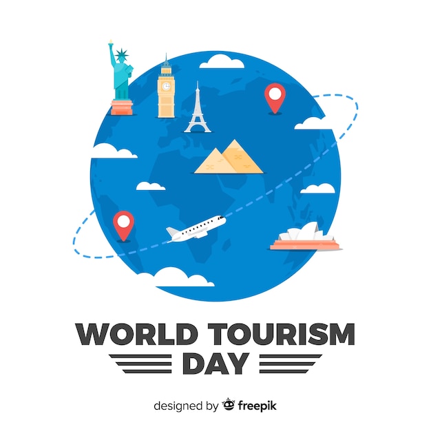 Free vector world tourism day background