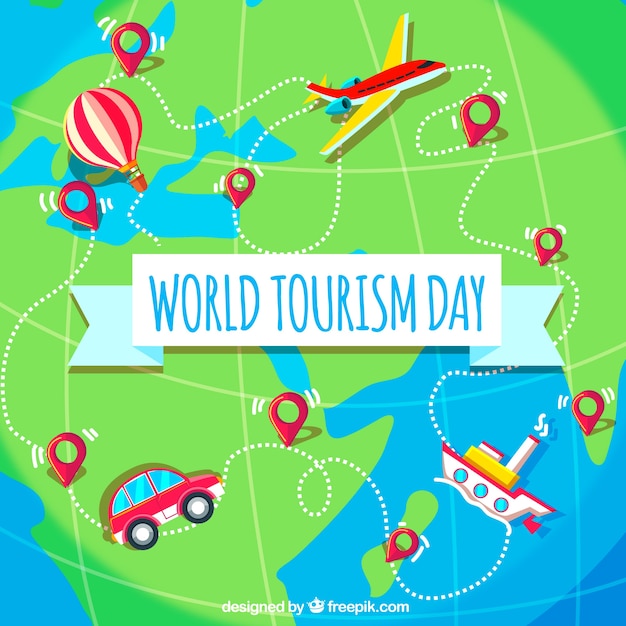 World tourism day, different destinations around the world