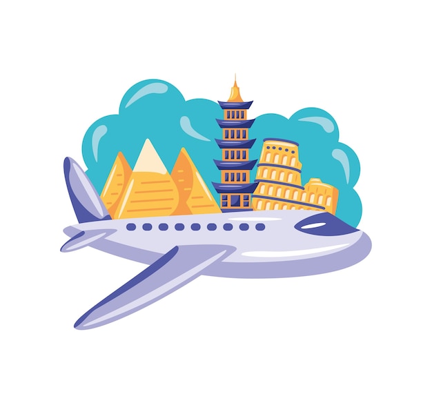 Free vector world tourism day vacation icon isolated