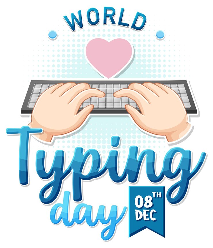 Free Vector world typing day january icon