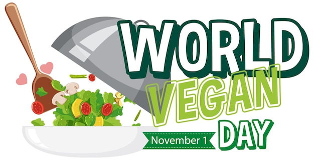 World Vegan Day Logo Concept