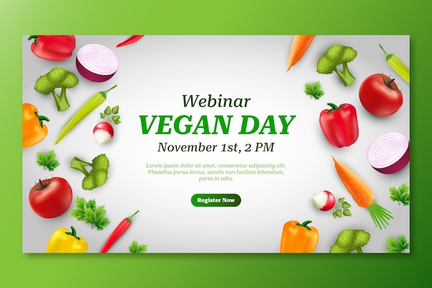 World vegan day webinar template