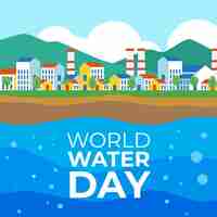 Free vector world water day event