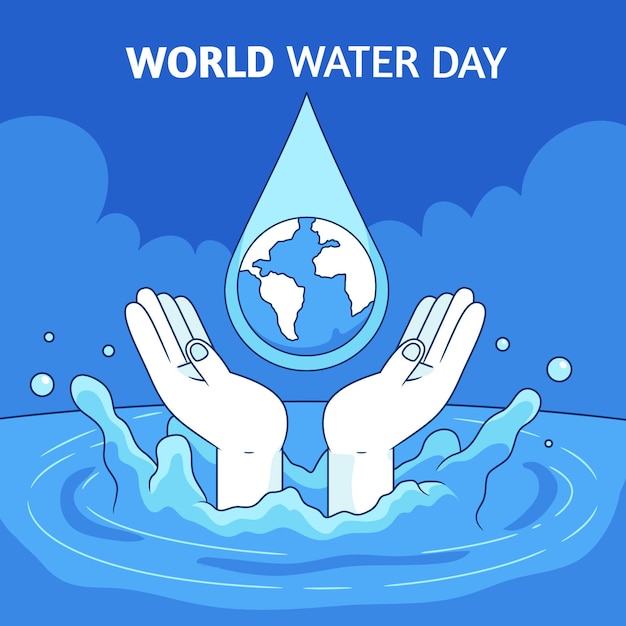 無料ベクター 世界水の日イベント