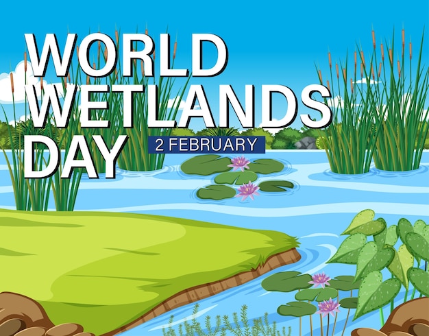 World wetlands day poster design