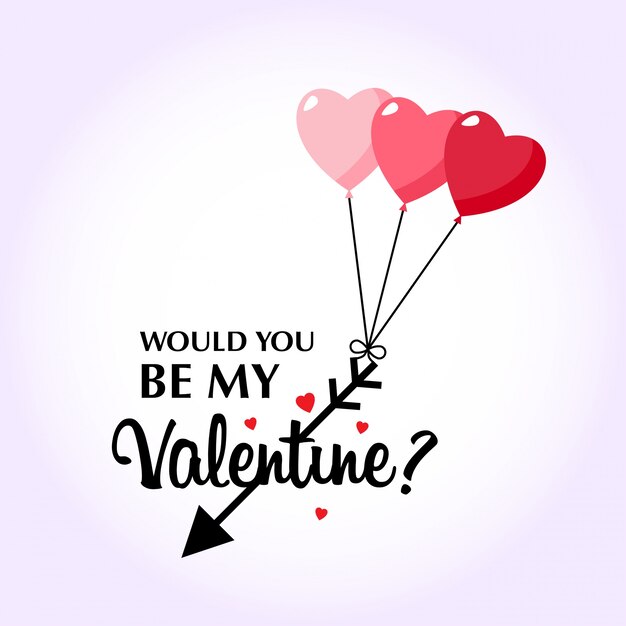 Would you be my valentine's with pink background