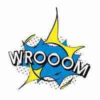 Free vector wroom explosion vector