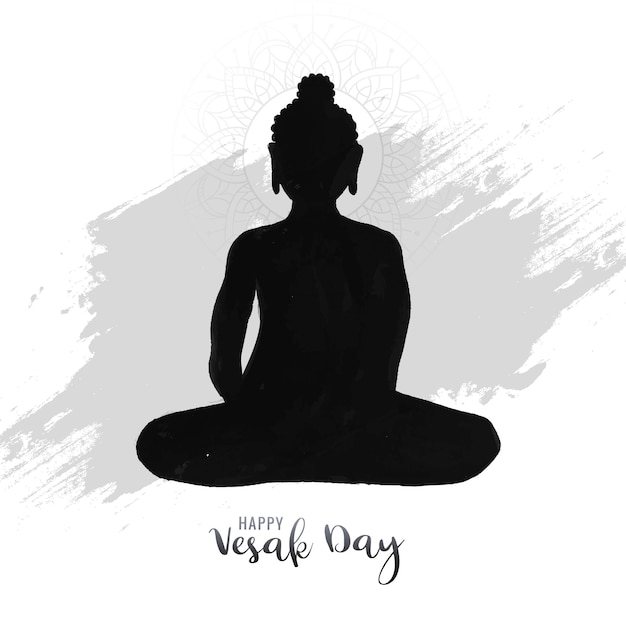 Vettore gratuito x9bellissimo sfondo di carta tradizionale buddha jayanti felice giorno vesak