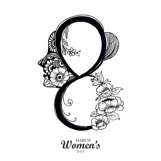 X9Beautiful happy womens day card background