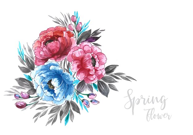 X9Красивая годовщина свадьбы декоративный дизайн весенних цветов