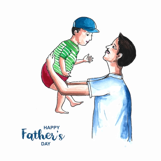 Free vector x9happy father's day greeting card background