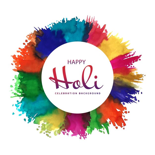 X9Indian holi traditional festival of colors card background