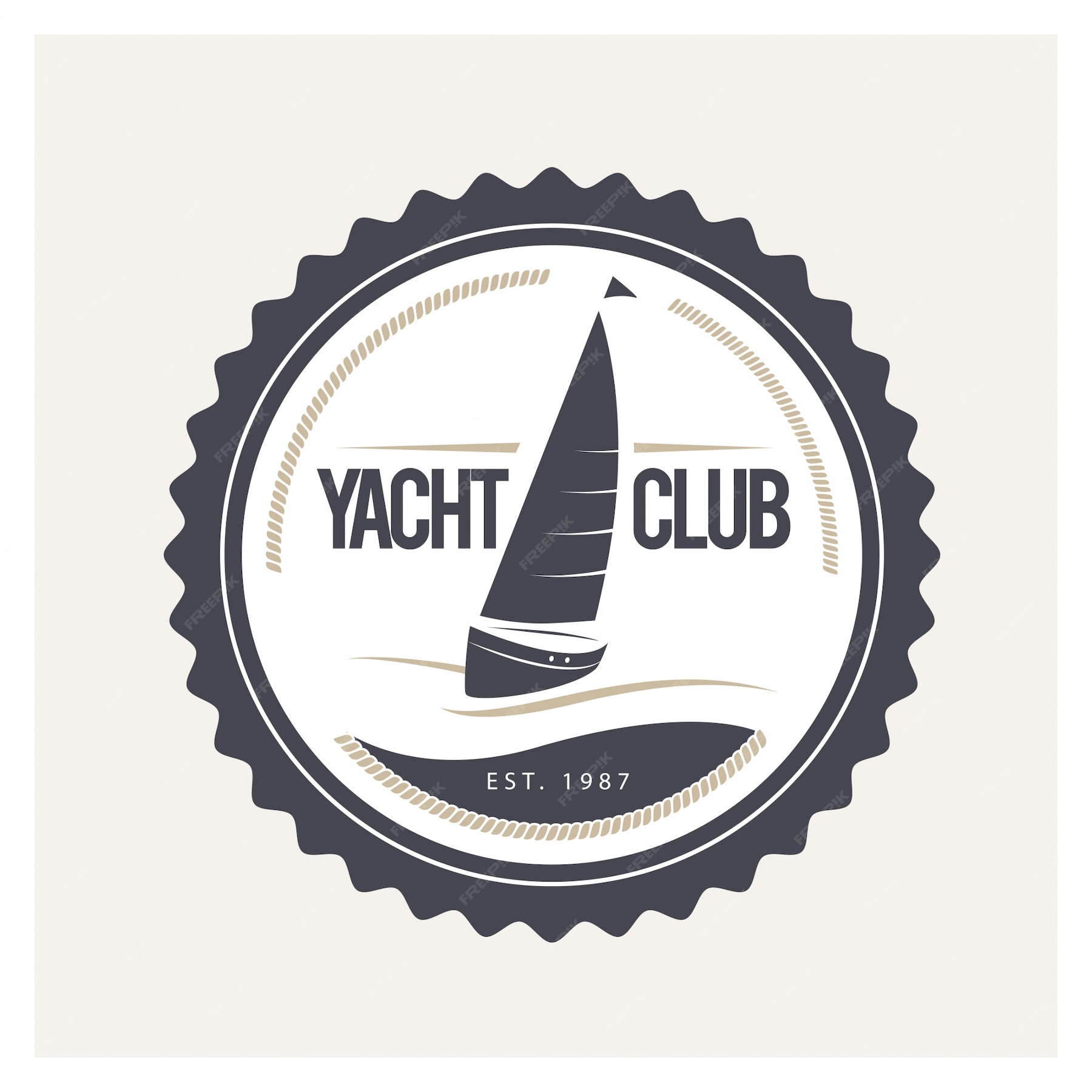 yacht club logo design