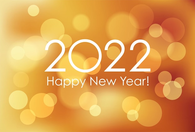 The year 2022 new years card template with abstract background vector illustration