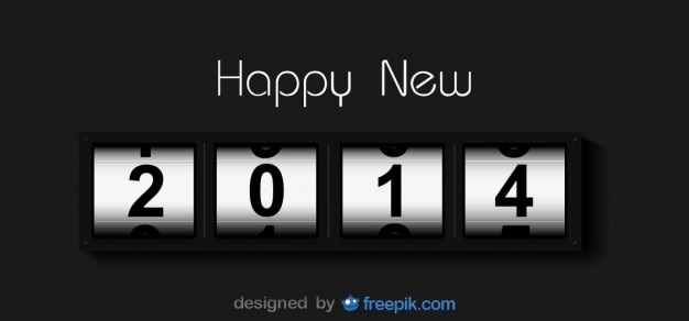 Free vector year counter