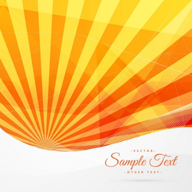 Free vector yellow abstract background with rays