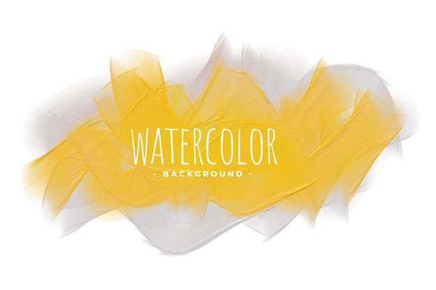 無料ベクター 黄色と灰色の色合いの水彩テクスチャの背景