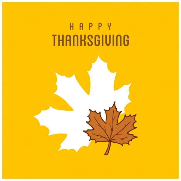 Free vector yellow background for thanksgiving day