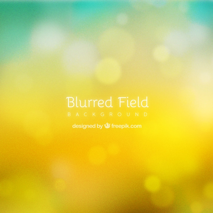 Free Vector yellow background with bokeh effect