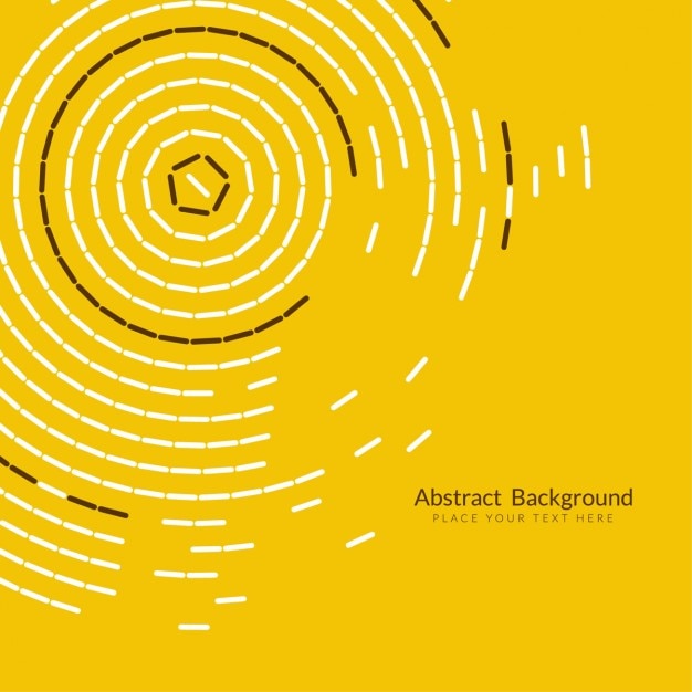 Free Vector yellow background with circular shapes