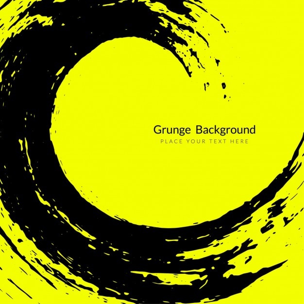 Yellow background with a grunge wave