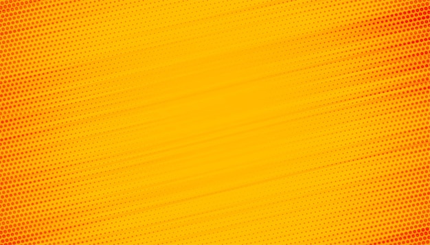 Free vector yellow background with halftone lines design