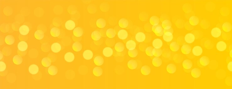 Free Vector yellow banner with bokeh light effect 
