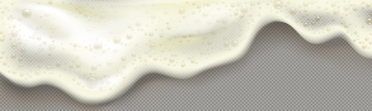 無料Vector 黄色いビールの泡または石鹸の泡