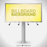 Free vector yellow billboard vector