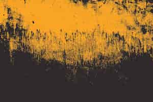 Free vector yellow and black grunge brush wall