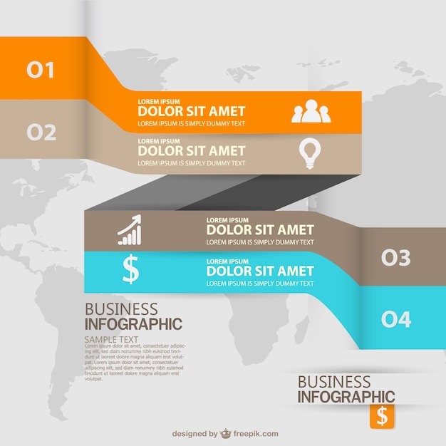 Vettoriali gratis etichette aziendali infografia