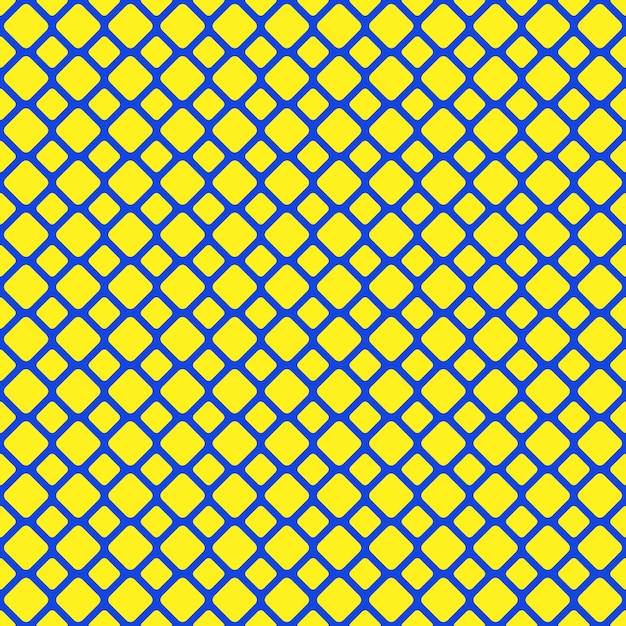 Желтый и синий бесшовный узорчатый квадратный фон - векторный клипарт