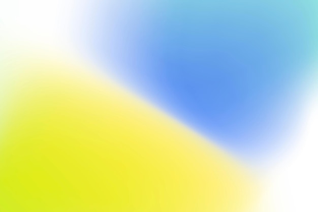 Yellow and blue wave gradient background vector