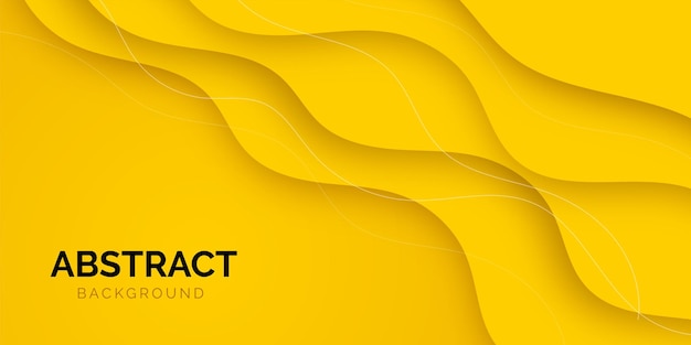 желтый бизнес абстрактный фон баннера с жидким градиентом волнистые формы векторный дизайн пост