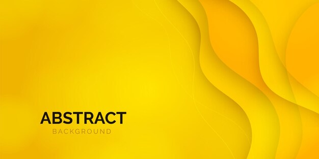 желтый бизнес абстрактный фон баннера с жидким градиентом волнистые формы векторный дизайн пост
