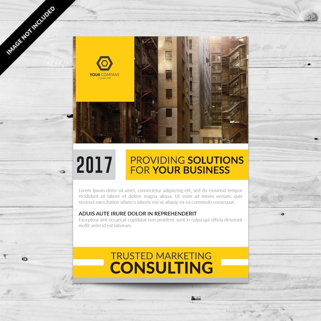 Yellow business flyer