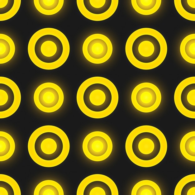 Free vector yellow circles pattern