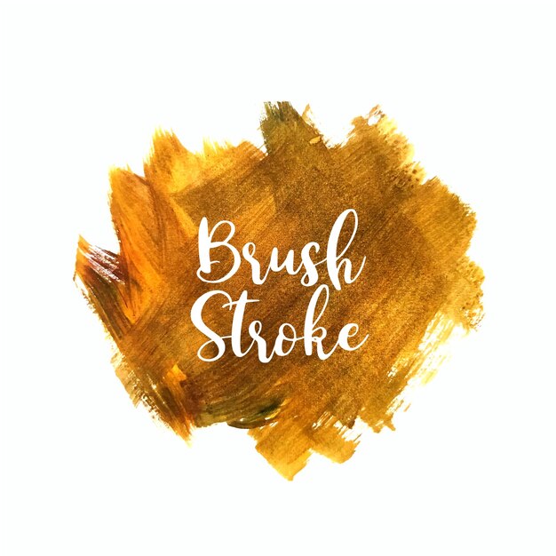 Yellow color brush stroke design background