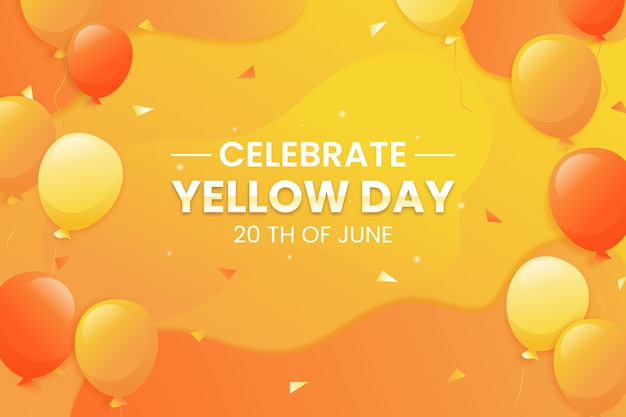 Yellow day gradient background