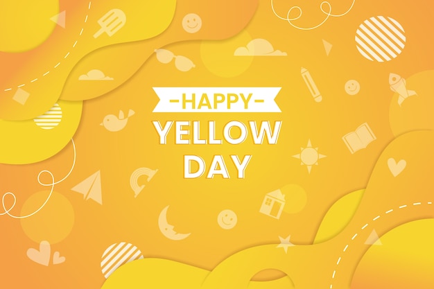 Желтый дневной градиентный фон