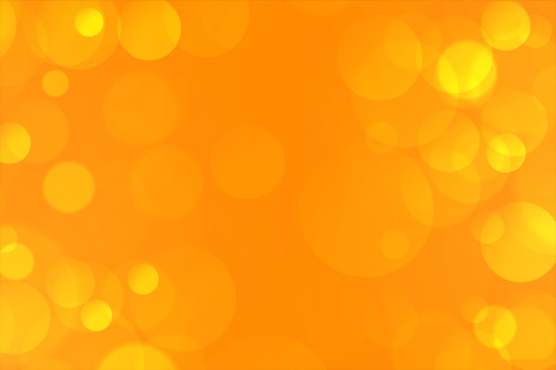 Free vector yellow elegant bokeh lights background lovely