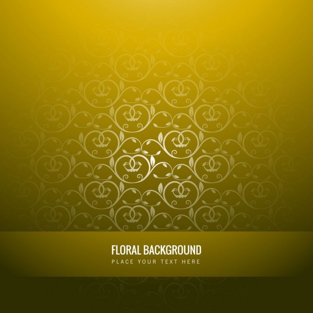 Free vector yellow floral background