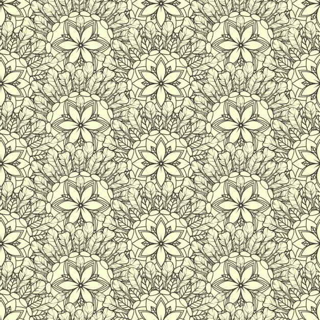 Free vector yellow floral background