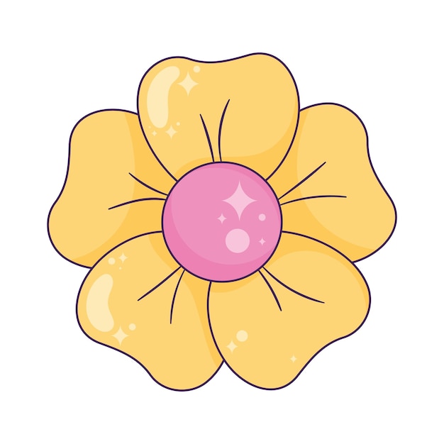 Free vector yellow flower garden