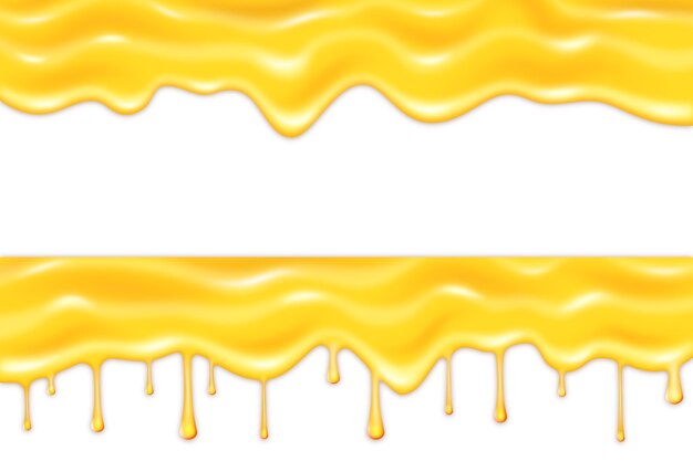 黄色の流れる釉薬の背景デザイン