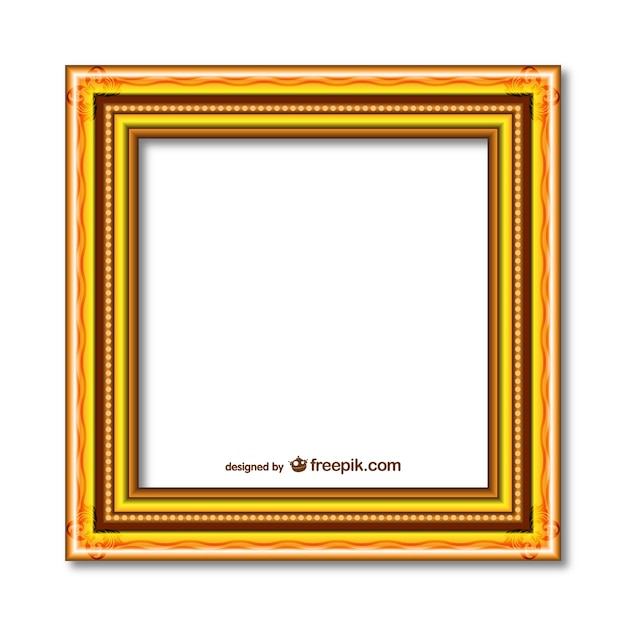 Free vector yellow frame vector