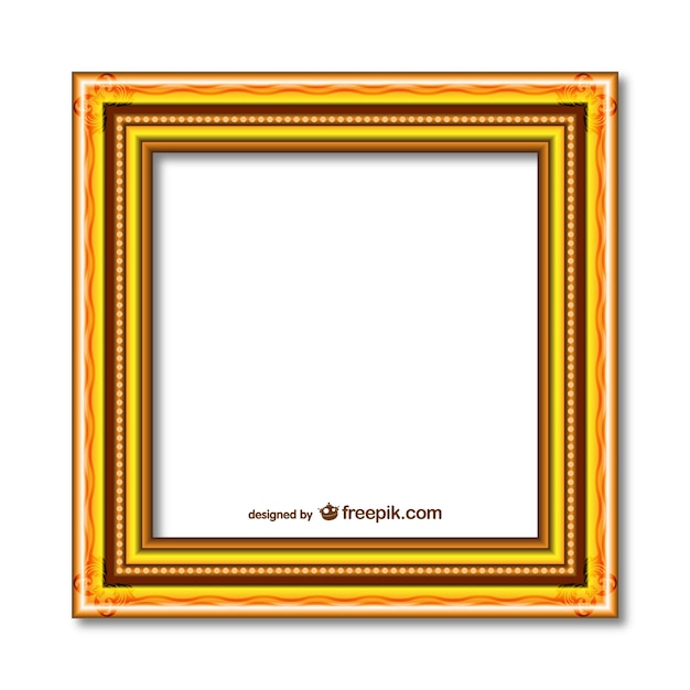 Yellow frame vector