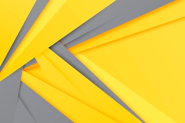 Yellow and gray paper style background